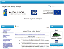 Tablet Screenshot of mojafirma.wsbip.edu.pl